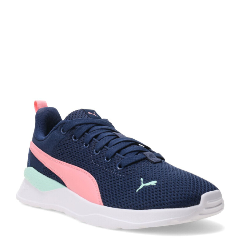 Championes Unisex Puma Anzarun Lite Azul Marino - Rosado - Verde Menta