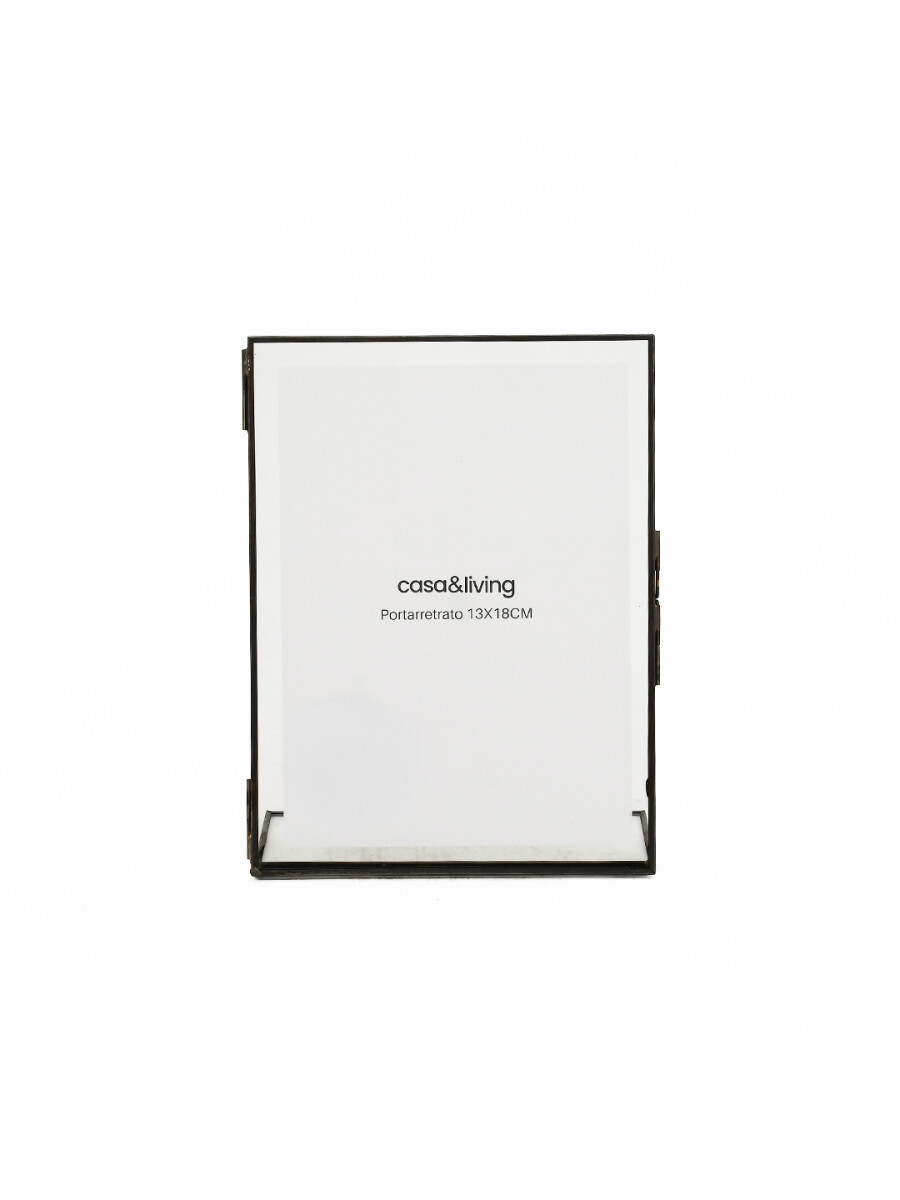PORTARRETRATO DE METAL - NEGRO 