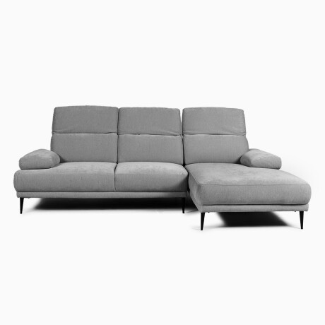 Rinconera Allegra- Tela Microfibra - Chaise Derecho 6686-7 Gris