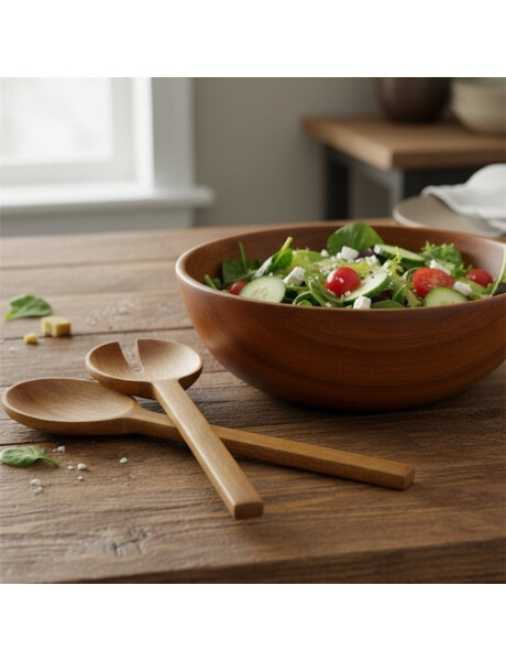 CUBIERTOS DE ENSALADA MADERA CUBIERTOS DE ENSALADA MADERA