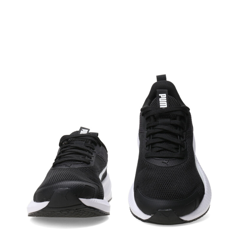 Championes de Niños Puma Flyer Lite 4 Junior Negro - Blanco