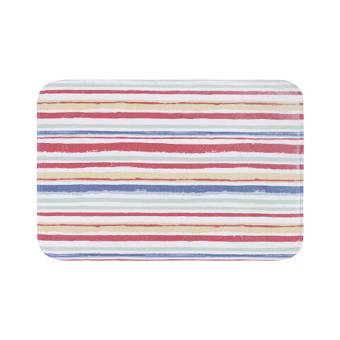 Alfombra Baño con Memoria Home Class 40x60 8004 RAYAS CORAL