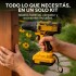 Taladro Percutor Atornillador Inalámbrico + 2 Baterías + Acc Color Amarillo Negro