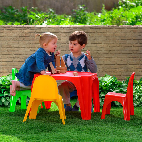 Set Mesa Infantil + 4 Sillas Starplay Israel Calidad Multicolor