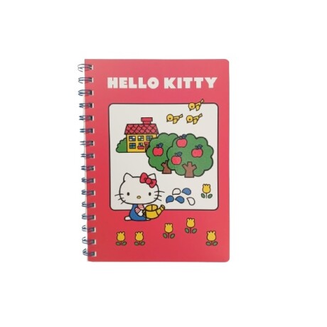 Cuaderno espiral Hello Kitty rojo