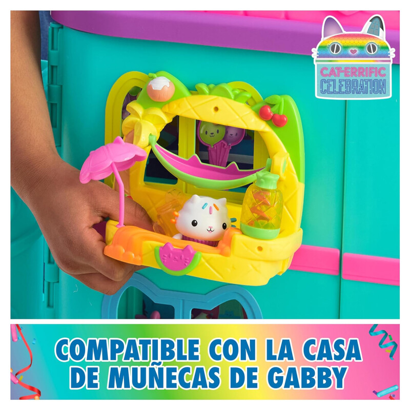 Balcón Fiestas de Batidos de Fruta Cakey La Casa de Muñeca de Gabby Balcón Fiestas de Batidos de Fruta Cakey La Casa de Muñeca de Gabby