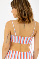 Top mahalo est Navy stripes