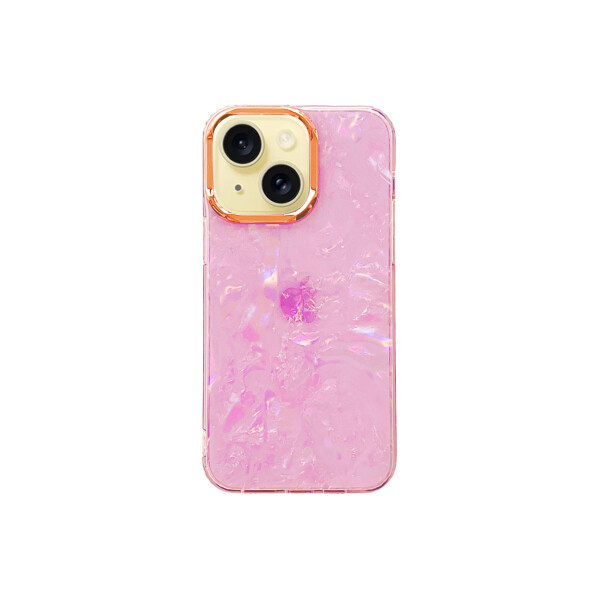 Protector iPhone 15 con brillos color rosa Protector Iphone 15 Con Brillos Color Rosa