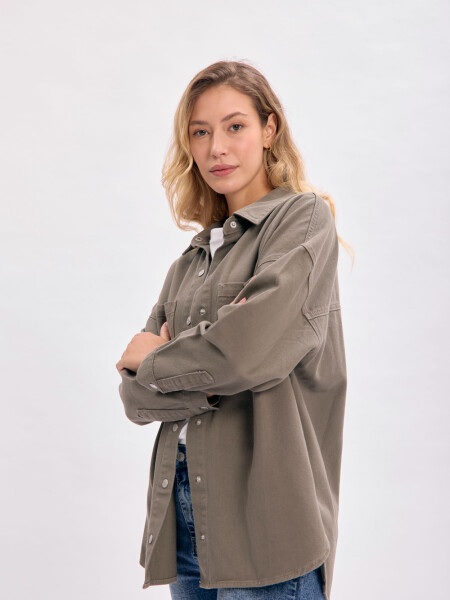 Sobrecamisa jean Verde