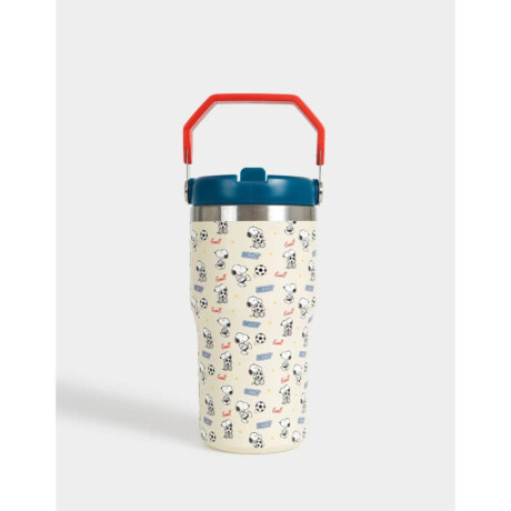Vaso Metálico Snoopy Mundial Blanco Crudo