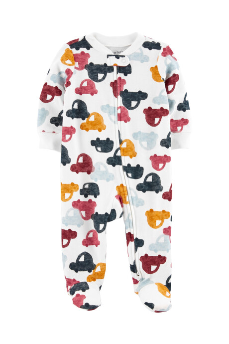 Pijama con Pie Diseño Autos de Algodón Sin color