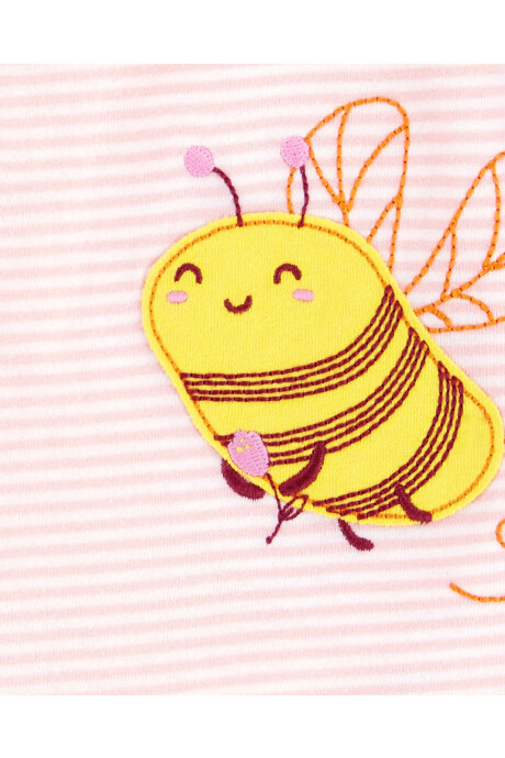 Monito bombachudo de algodón estampa abeja Sin color