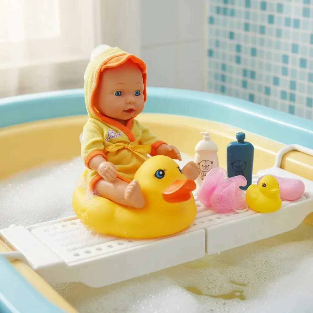 Bebote Con Bata De Patito Y Accesorios Bebote Con Bata De Patito Y Accesorios