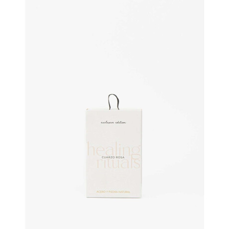 Cadena Acero Con Cuarzo Rosa Rosa Claro