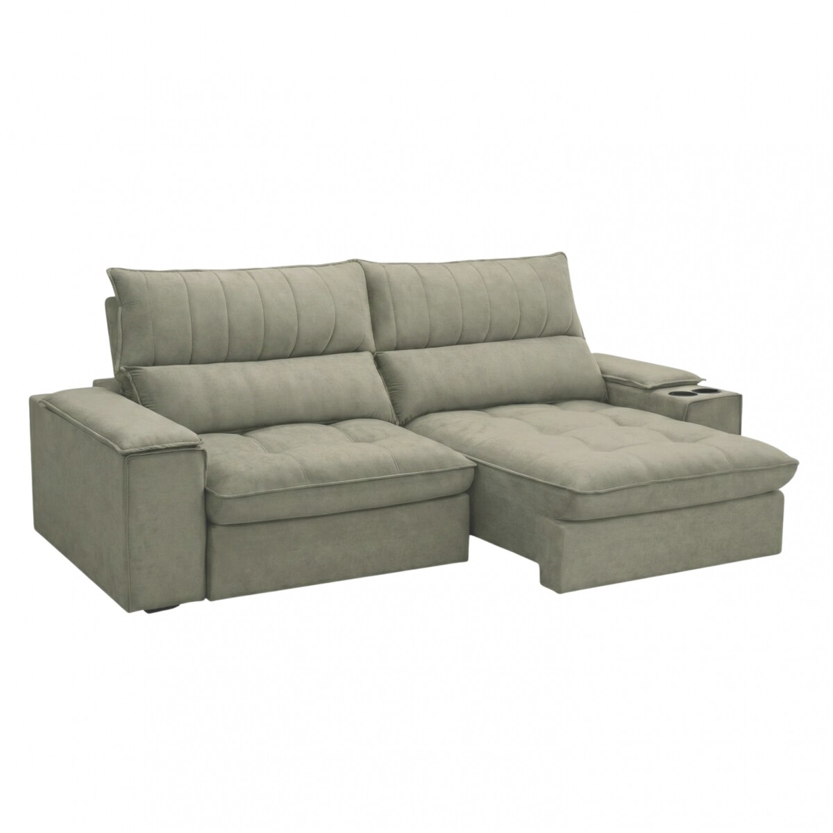 Sillón 3 cuerpos Retráctil Reclinable - Bariloche - Verde 