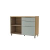 Bajo mesada 120 cm - 1 Puerta Basculante 4 cajónes - Rainha Gris