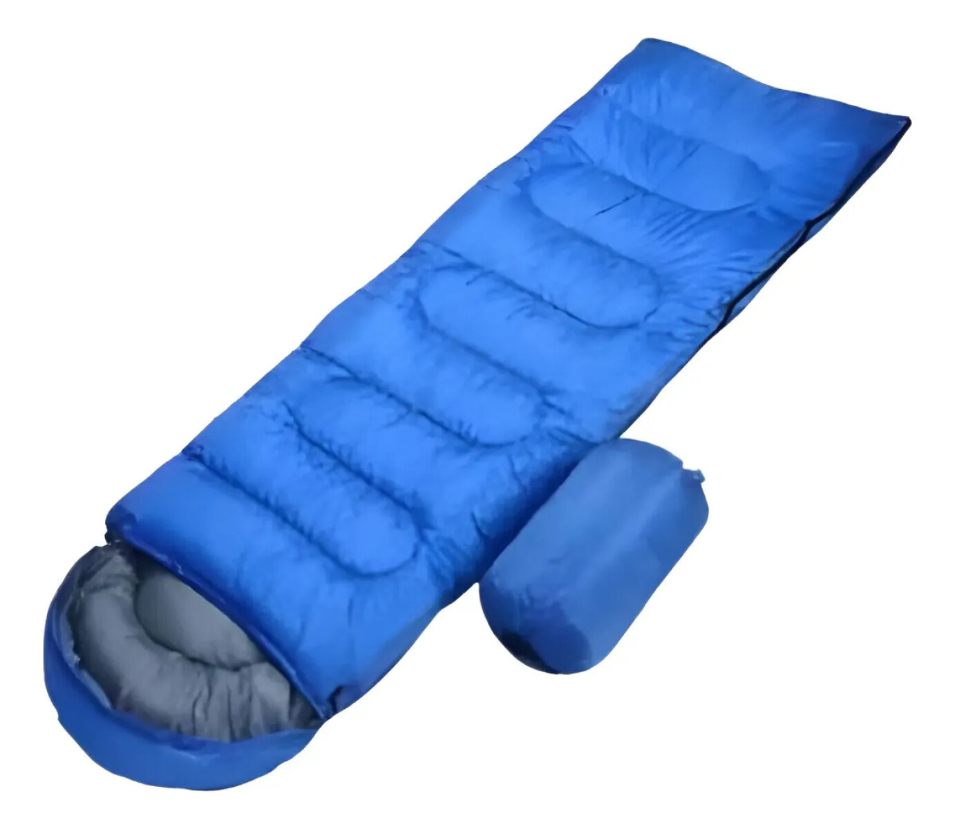Sobre Bolsa De Dormir Con Capucha Camping - AZUL 