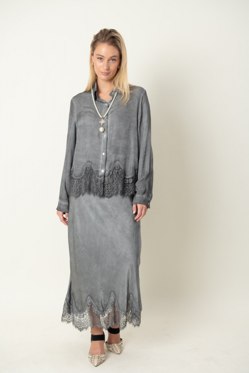POLLERA ALBITA - Gris 