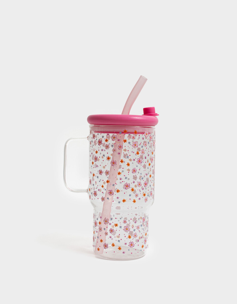Vaso De Vidrio Estampado 