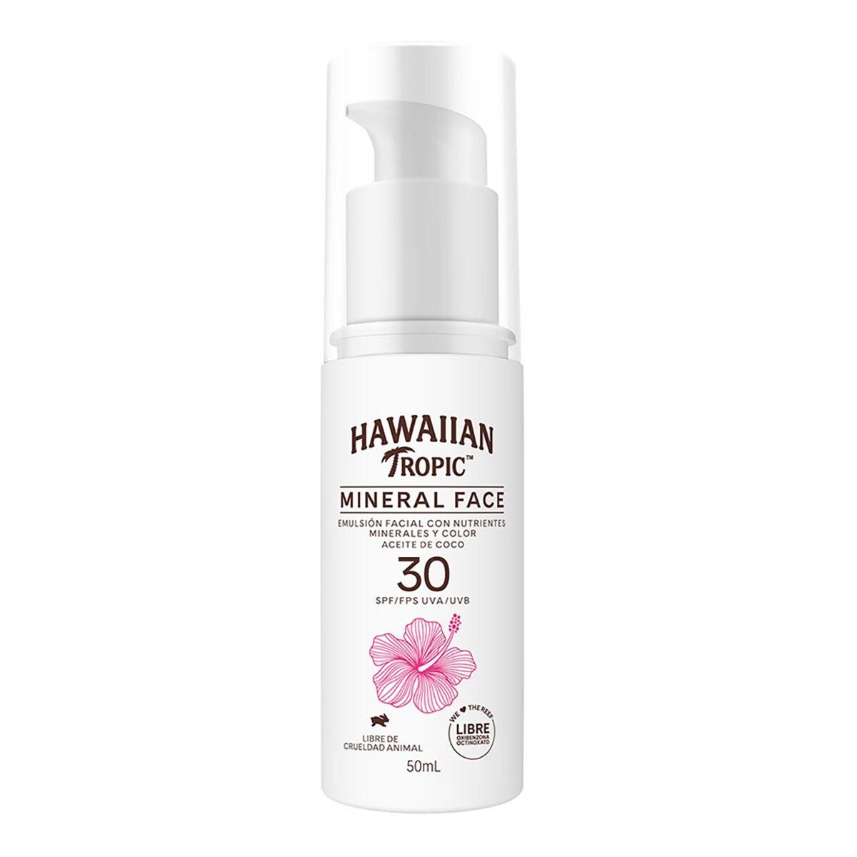 Protector Solar Hawaiian Tropic Fps30 Mineral Facial 50 Ml. 