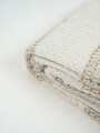 Manta Lineas Beige Oscuro