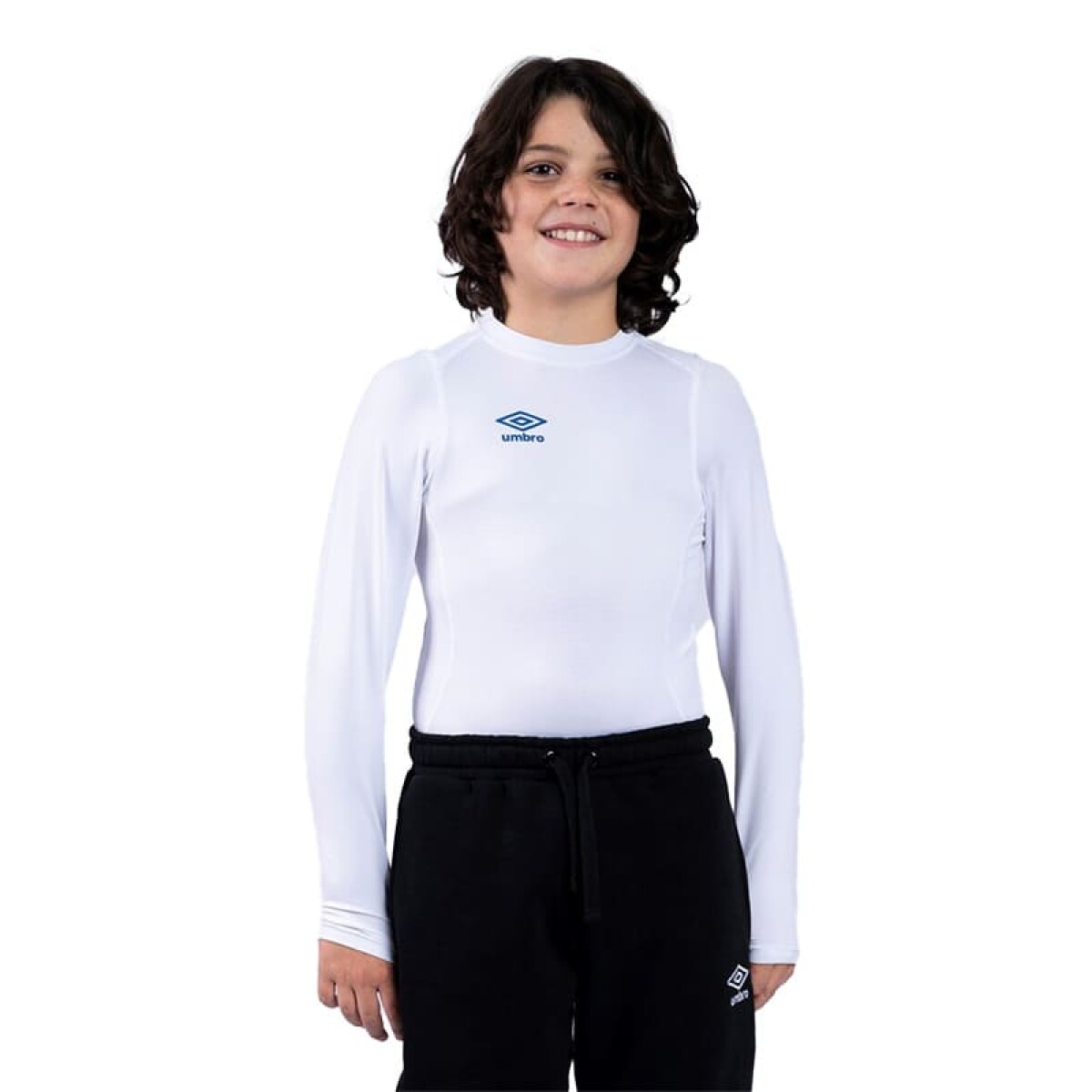 Remera Umbro Spandex Térmica de Niños - 262545U0 - Blanco 
