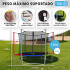 Cama Elástica de 1,83 M Trampolín Saltarín Multicolor (Azul, Rojo y Verde) CE002 Cama Elástica de 1,83 M Trampolín Saltarín Multicolor (Azul, Rojo y Verde) CE002