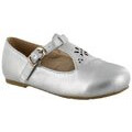 Ballerinas Infantiles Croco Kids con Hebilla Plateado
