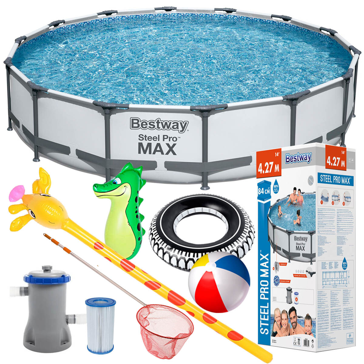 Piscina Bestway Estructural 10220 L+ Bomba + Regalos - Cmb000179 