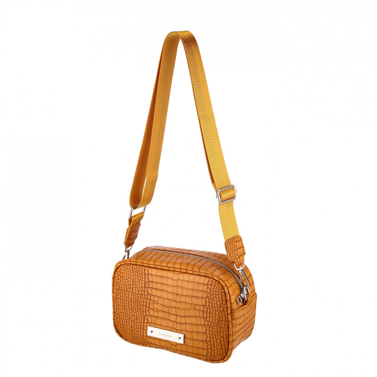 Bandolera Croco - Marron 