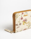 Billetera Zip Round Billetera Cuadrada Flores - Estampado Flores