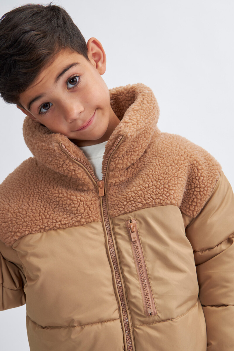 Chaqueta de abrigo Camel