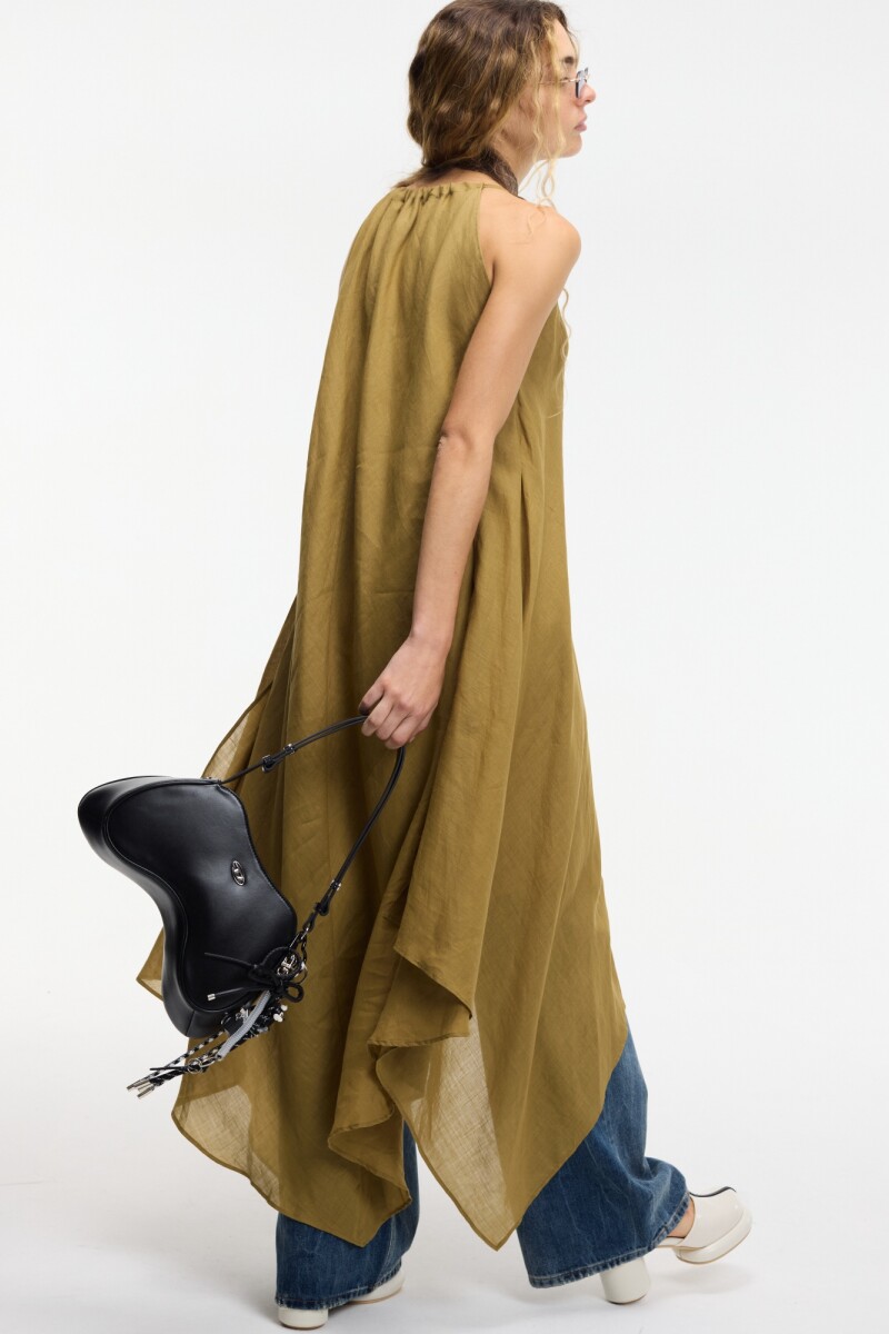 VESTIDO ASIMETRICO Kaki