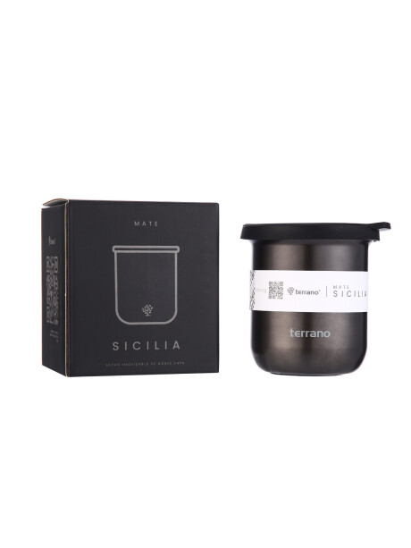 Mate Sicilia Negro Metalizado