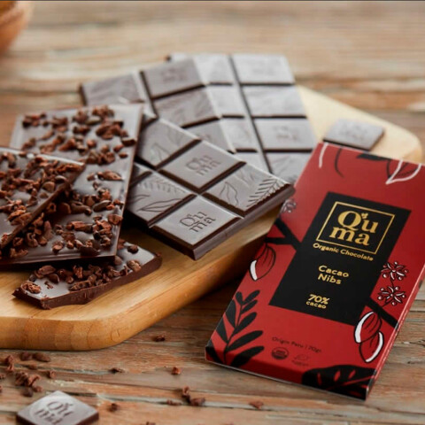 Chocolate 70% cacao con nibs Quma Chocolate 70% Con Nibs Quma