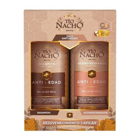 Tio Nacho Pack Antiedad Shampoo 415 ml + Acondicionador 415 ml Tio Nacho Pack Antiedad Shampoo 415 ml + Acondicionador 415 ml