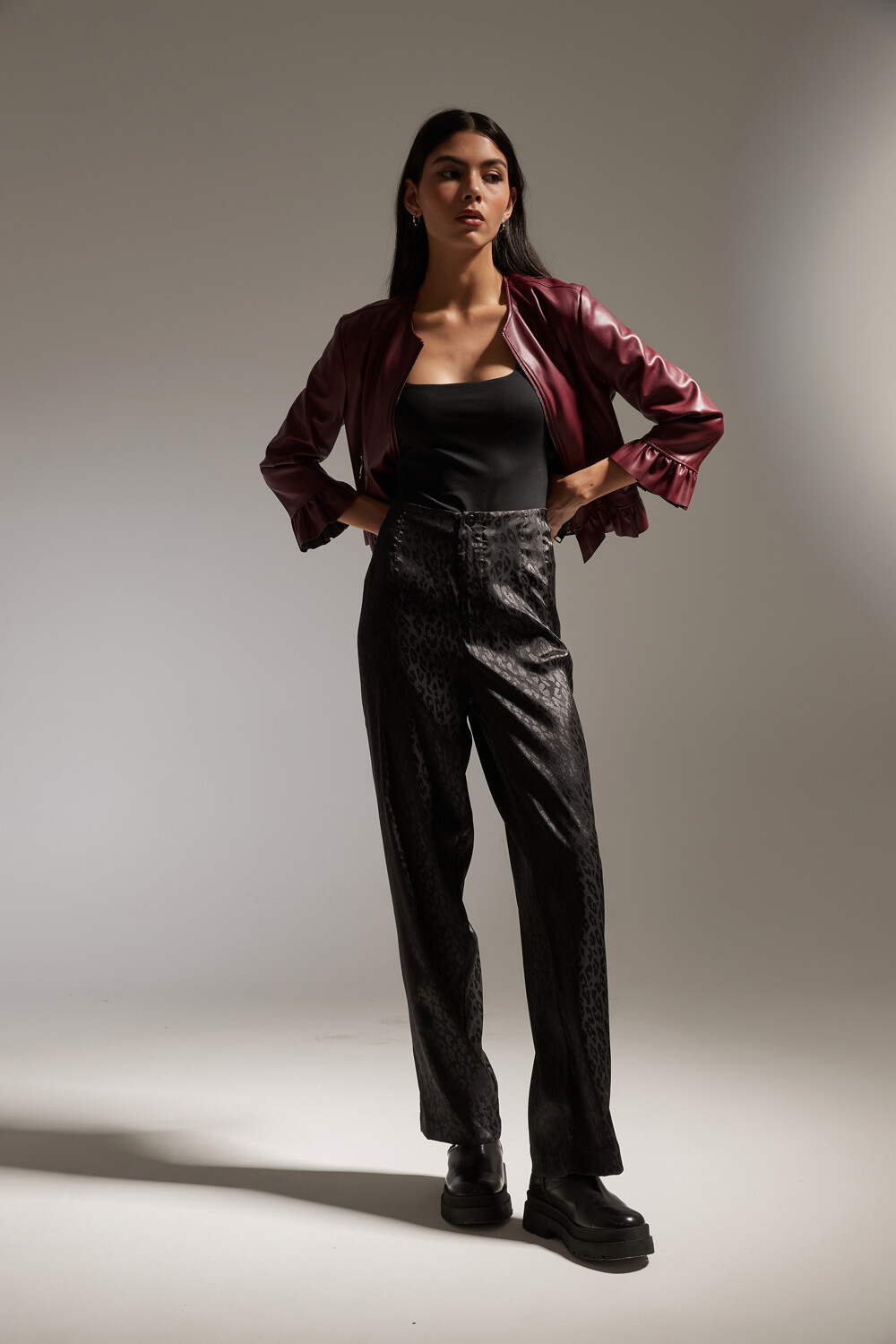 Campera Bertulia Bordeaux Oscuro