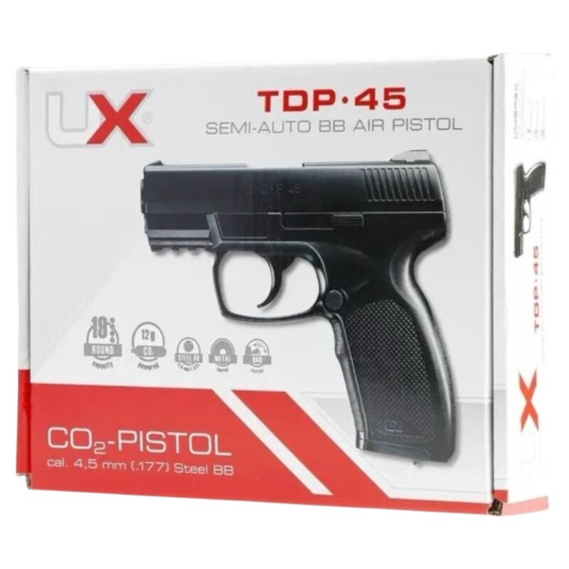 Pistola Co2 Tdp 45 Calibre 4.5mm Pistola Co2 Tdp 45 Calibre 4.5mm