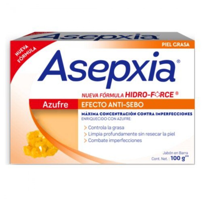 JABON ASEPXIA AZUFRE 100 GR JABON ASEPXIA AZUFRE 100 GR