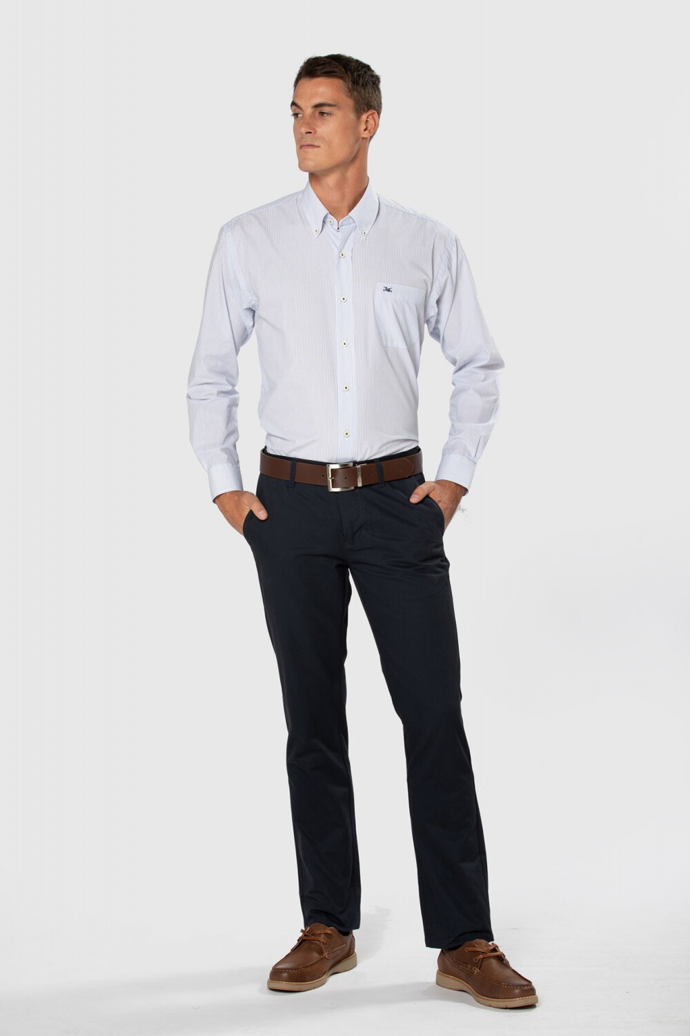 PANTALÓN CLÁSICO GABARDINA Azul