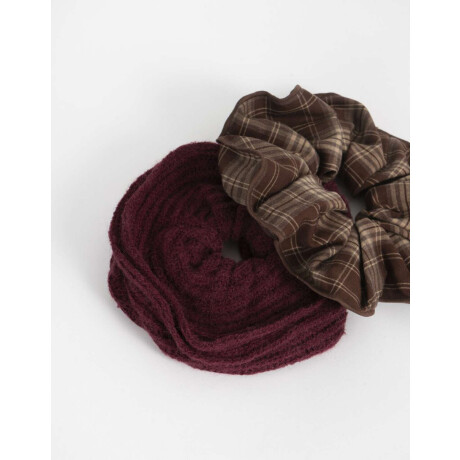 Scrunchie Combinacion Bicolor