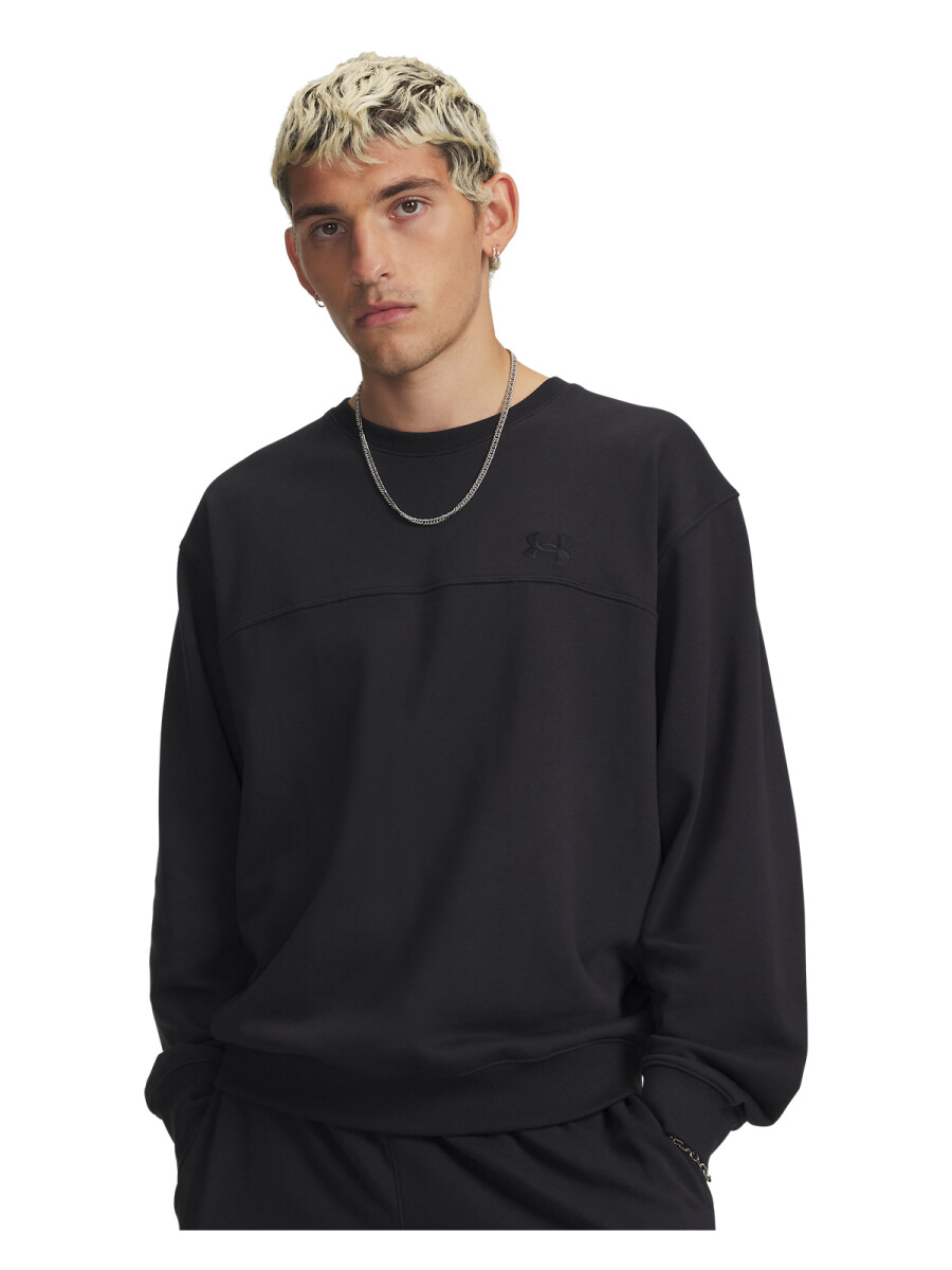 Buzo UA Rival LW Crew Hombre 6009347-001 - Negro 