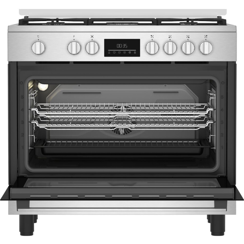 Cocina Combinada 5H Inox 111L Con Grilll 90 cm - Modelo BGM 11226 EX - Beko Cocina Combinada 5H Inox 111L Con Grilll 90 cm - Modelo BGM 11226 EX - Beko