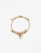 Pulseras Flexibles Metal Pulsera Flexible Dijes - Dorado