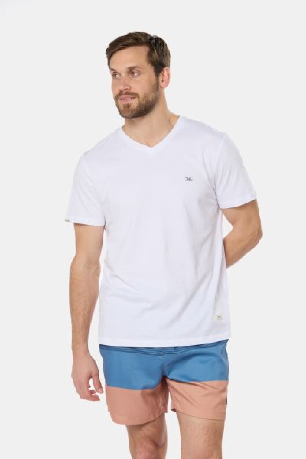 SHORT DE BAÑO RAYADO Azul