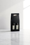 Caja c/ventana 2 botellas 18x9x38,5 - 17122 - SETA NERO Caja c/ventana 2 botellas 18x9x38,5 - 17122 - SETA NERO