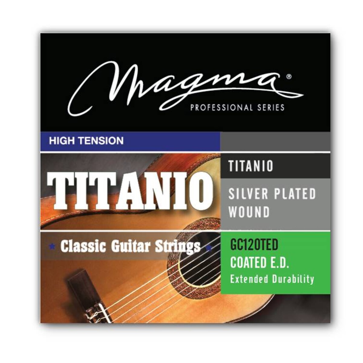 Cuerdas Guitarra Clásica Magma Coated HT Titanium GC120TED 