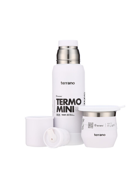 Kit Termo Mini + Mate Flap Blanco