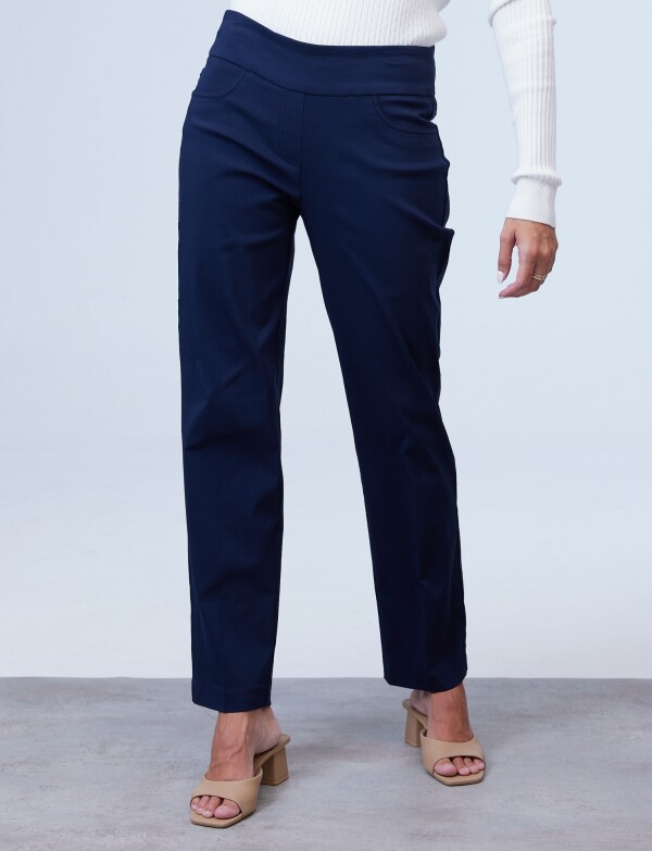 Pantalon Pull On AZUL