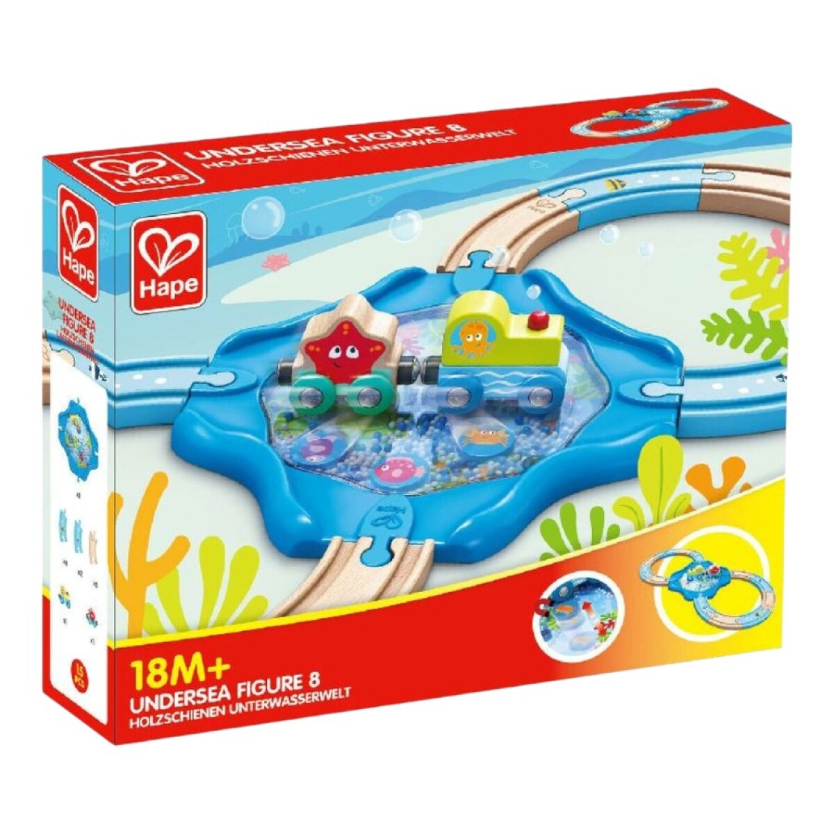 Pista tren forma 8 submarino Hape 